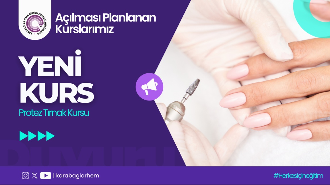 YENİ KURS - PROTEZ TIRNAK KURSU