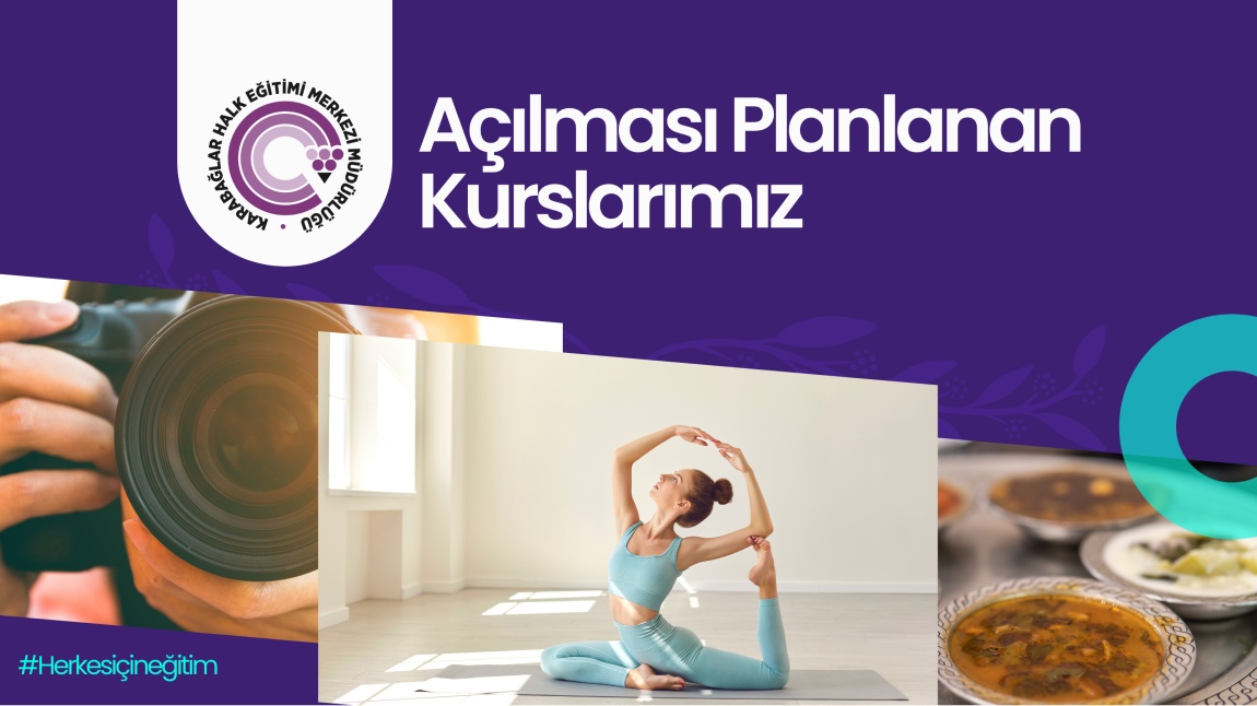 EKİM 2025 - AÇILMASI PLANLANAN KURSLARIMIZ